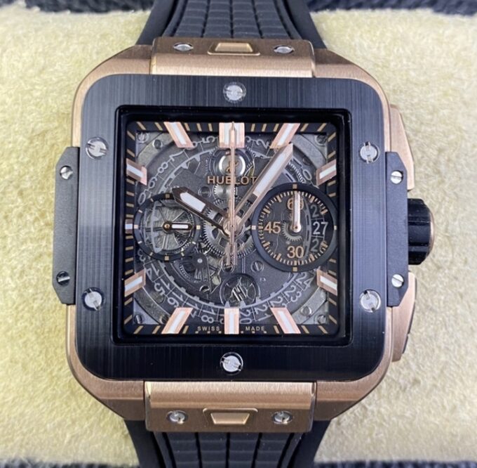 BBF厂宇舶Hublot 821.OM.0180.RX,高仿宇舶Hublot SQUARE BANG UNICO 821.OM.0180.RX价格及图片-太古汇表业复刻手表商城