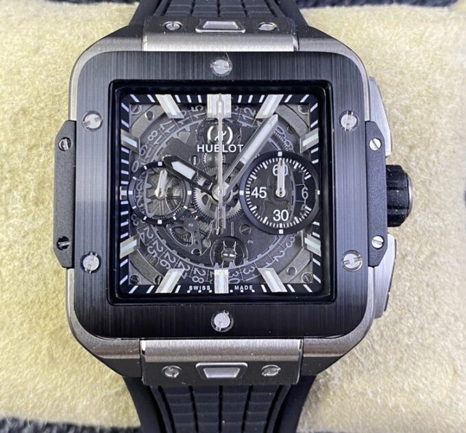 BBF厂宇舶Hublot 821.NM.0170.RX,高仿宇舶Hublot SQUARE BANG UNICO 821.NM.0170.RX价格及图片-太古汇表业复刻手表商城