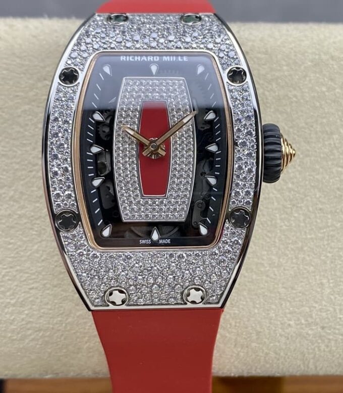 BBA厂理查德·米勒 Richard Mille RM 07-01 红色表带,高仿理查德·米勒 Richard Mille RM 07-01价格及图片-太古汇表业复刻手表商城