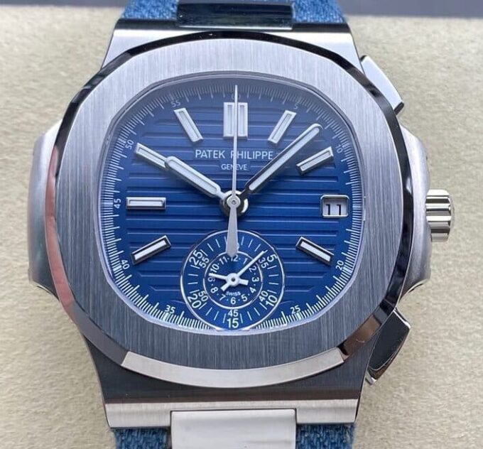 3K厂百达翡丽Patek Philippe 5980-60G-001,高仿百达翡丽Patek Philippe运动优雅Nautilus 5980-60G-001价格及图片-太古汇表业复刻手表商城